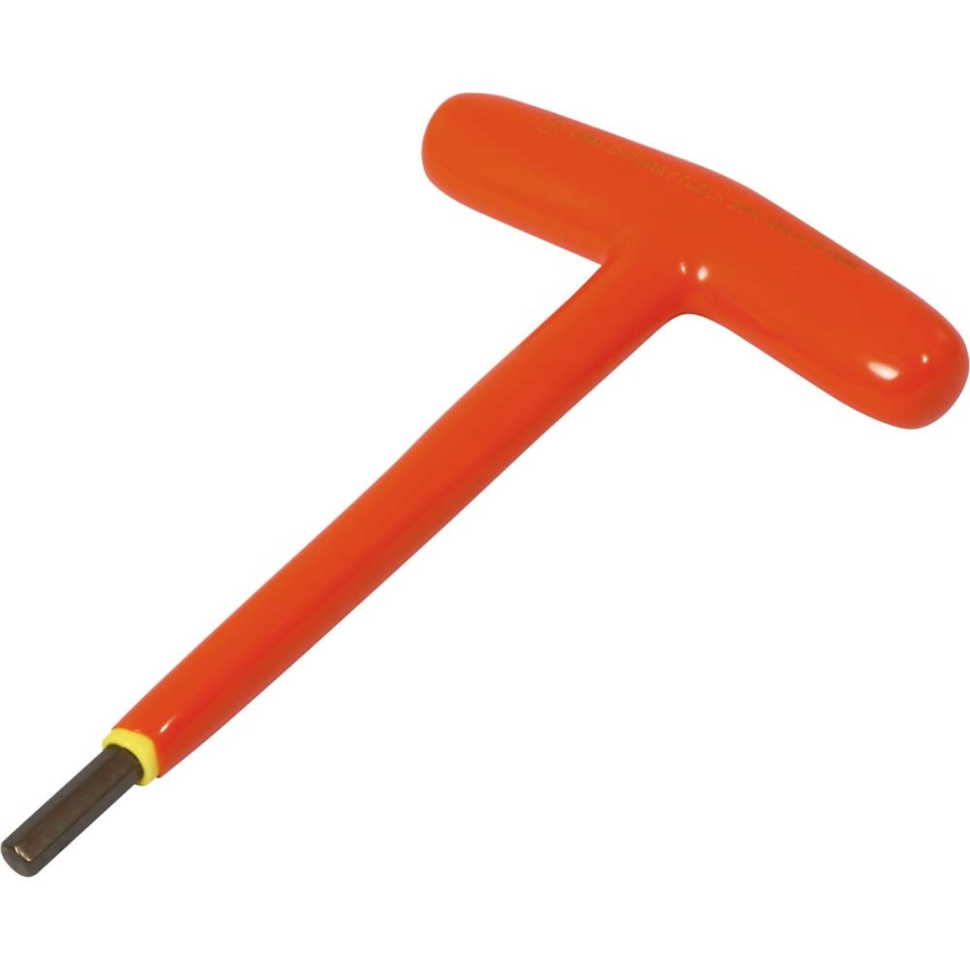Gray Tools, 6mm T-handle S2 Hex Key, 1000V Insulated, Pieces (qty.) 1 Model# 67606-I